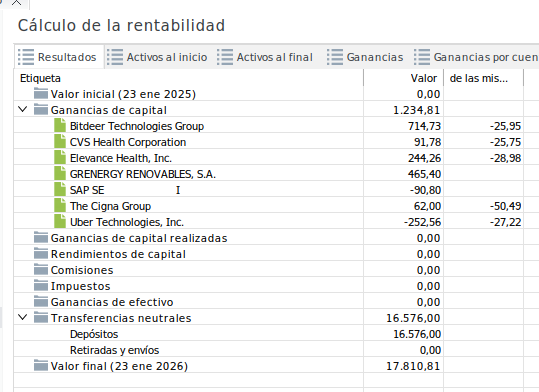 Portafolio Actualización 23 de Enero 2026